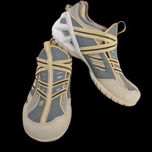 TEVA 6303 Blue Yellow Nylon Spider Highside 84 Slip On Aqua Shoes Sneaker Sz 6